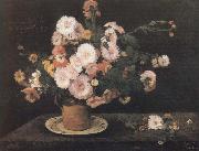 Gustave Courbet Flower oil painting on canvas